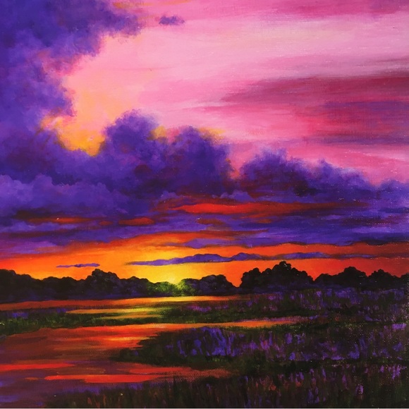 EVENING LIGHT Giclee print on beautiful quality paper - Picture 5 of 6